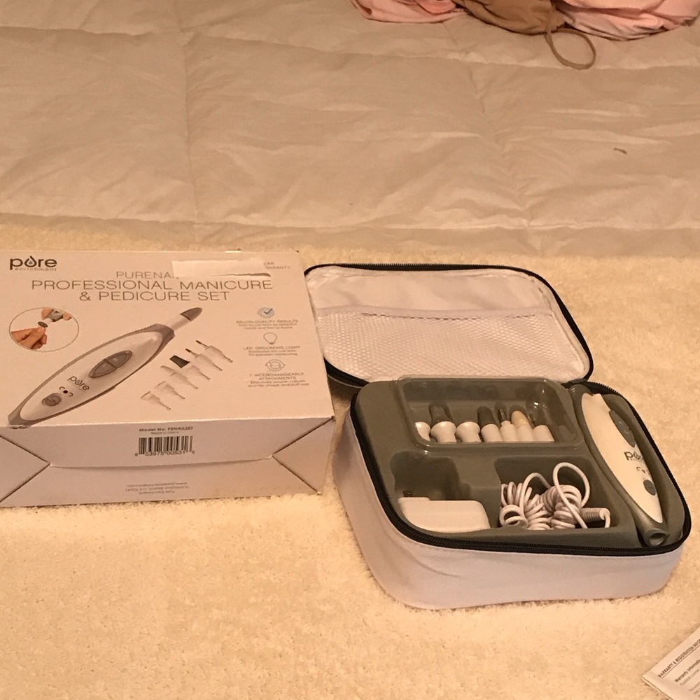 Professional manicure, pedicure set